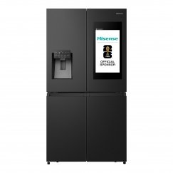 Hisense RQ760N4IFE side-by-side-jääkaappipakastin Vapaasti seisova 577 L musta