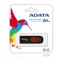 ADATA C008 64GB USB atmintukas USB A tipo 2.0 Juoda, Raudona ADATA C008 64GB USB atmintukas USB A tipo 2.0 Juoda, Raudona