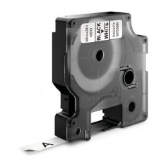 DYMO D1 Standard - Black on White - 9mm etikečių juostelė Juoda ant baltos