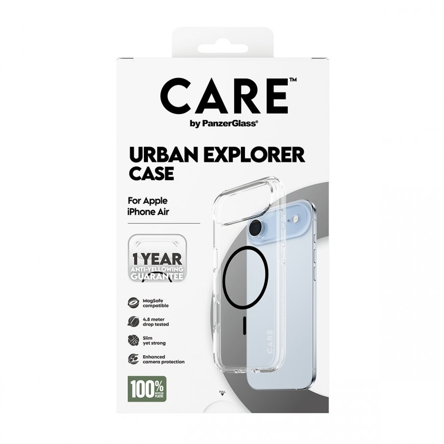 PanzerGlass CARE™ by ® Urban Explorer Case Transparent w. Black MagSafe iPhone Air mobiiltelefoni üm – 3