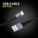 Intenso A315C USB-C charging/data cable, 1.5m, fast charging up to 60 watts, black Intenso A315C USB-C charging/data cable, 1.5m, fast charging up to 60 watts, black