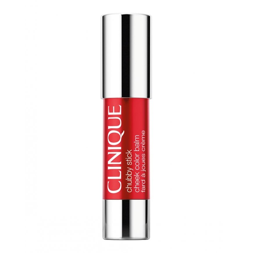 Clinique „Chubby Stick™“ sejas krāsu balzams, krēmveida sārtums, 08 „Ramp’D Up Rouge“, 6 g
