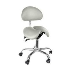 Spacetronik Ergonomic Adjustable Height Stool SELLA 3, White