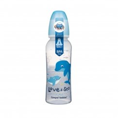 CANPOL BABIES siauro kaklelio buteliukas LOVE&SEA, 250 ml, 59/400