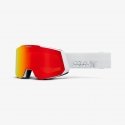 100percent SNOW - SNOWCRAFT brilles balta HiPER sarkanais spogulis 100percent SNOW - SNOWCRAFT brilles balta HiPER sarkanais spogulis