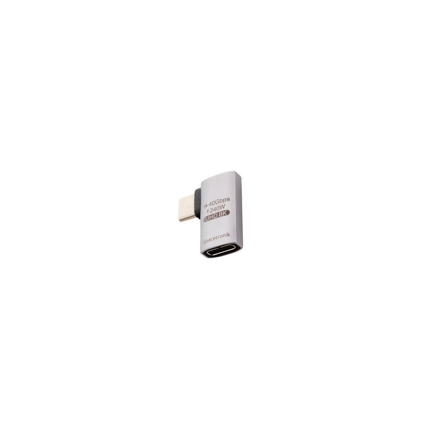 Spacetronik USB-C ir USB-C USB4 8K 90 laipsnių adapteris SPU-A21