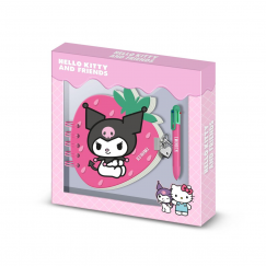 Karactermania Hello Kitty ja Sõbrad Kuromi Päevik + pliiats