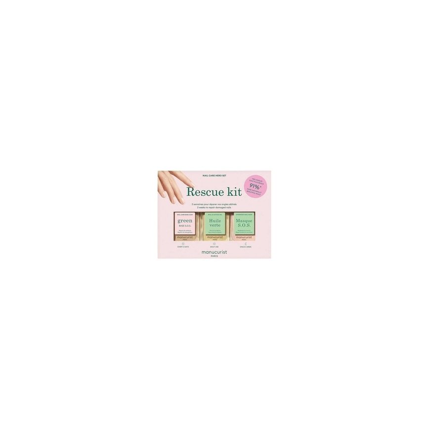 Manucurist Küünte hoolduskomplekt „Rescue Kit“, 3 x 15 ml