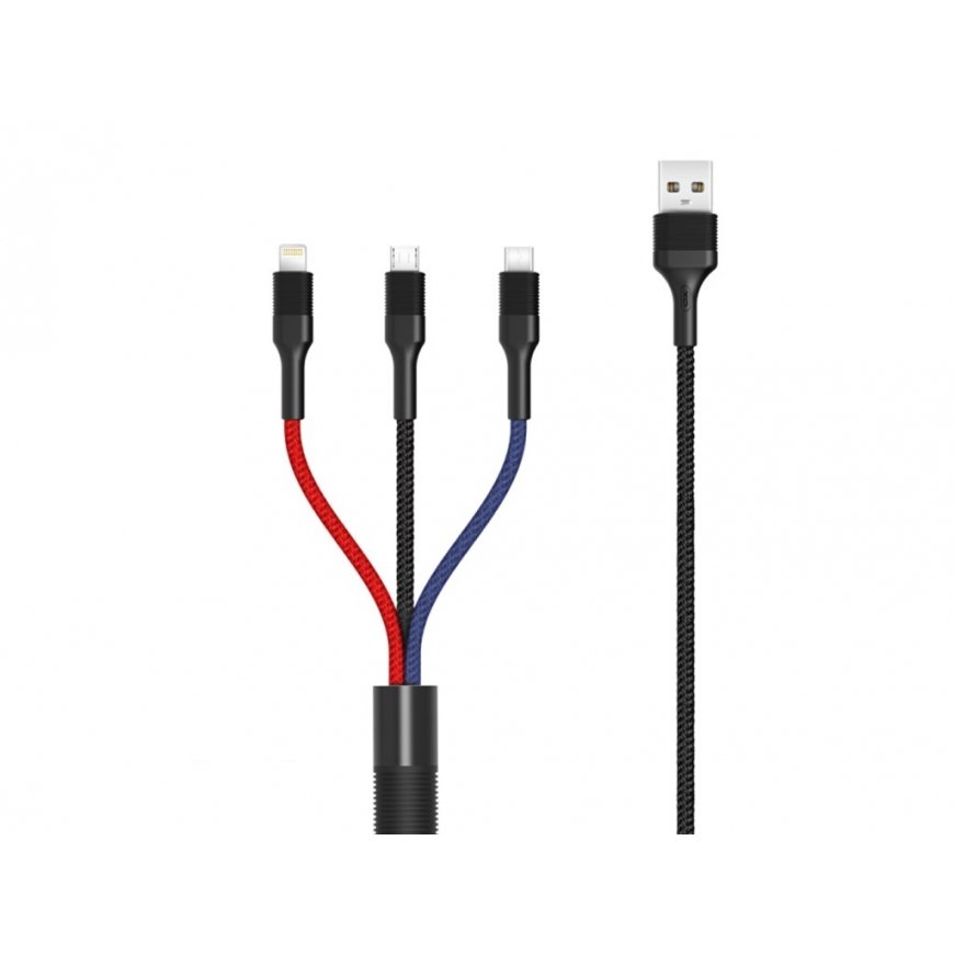 USB-kaapeli Ugreen 2-in-1 USB-C kaapeli - 2xUSB-C PD 140W 2m - musta