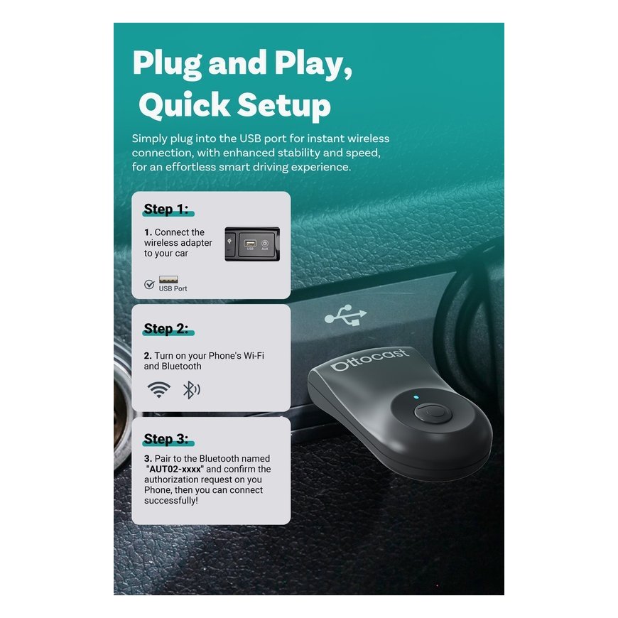Car transmitter Ottocast CA505-T Mini Bluetooth black – 2