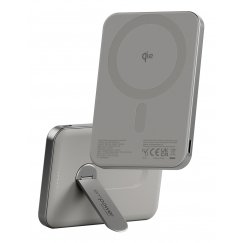 PanzerGlass empower™ by ® empower™ Bank w. Spin Stand | 5000mAh | Titanium Bezvadu lādēšana Titāns