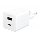 PanzerGlass empower™ by ® Turbo 35W Charger incl. USB-C + USB-A | EU Plug | Silver White PanzerGlass empower™ by ® Turbo 35W Charger incl. USB-C + USB-A | EU Plug | Silver White