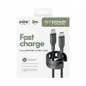 PanzerGlass empower™ by ® Racing 240W USB-C to USB-C Cable | USB 2.0 | 2M | Space Black PanzerGlass empower™ by ® Racing 240W USB-C to USB-C Cable | USB 2.0 | 2M | Space Black