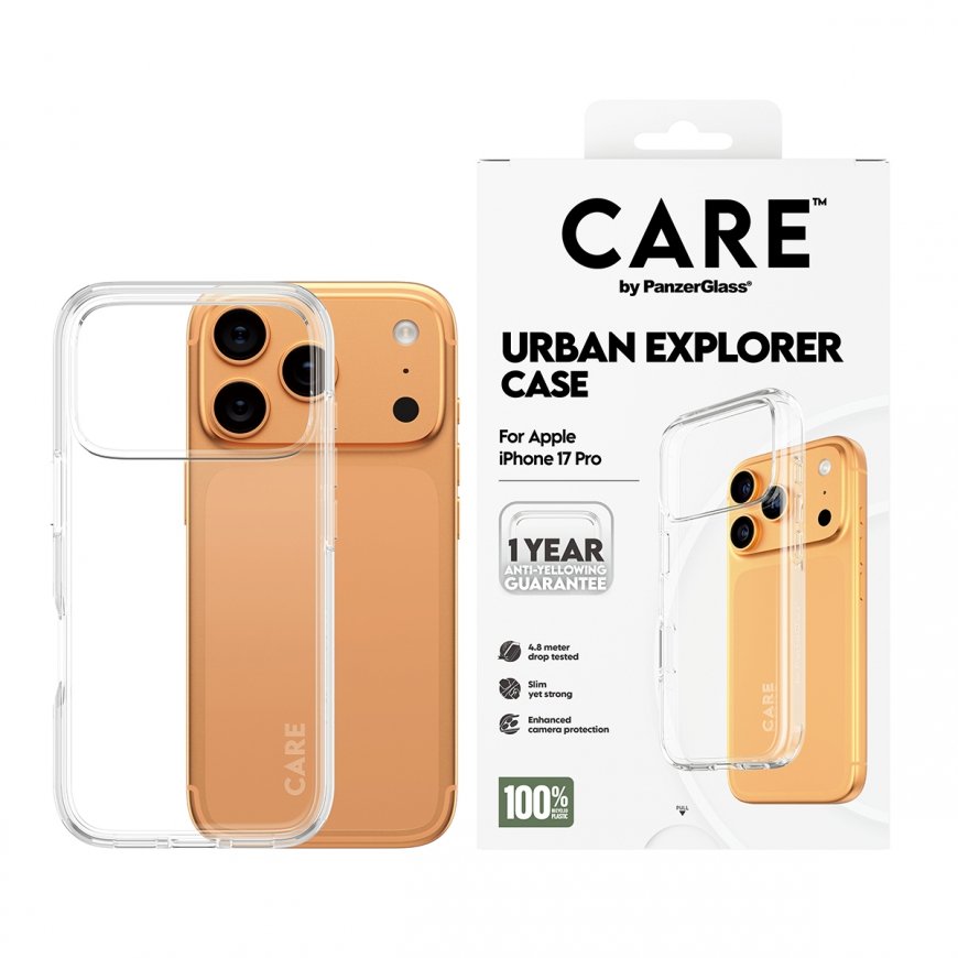 PanzerGlass CARE™ by ® Urban Explorer Case Transparent iPhone 17 Pro mobiiltelefoni ümbris Kate Läbi – 2