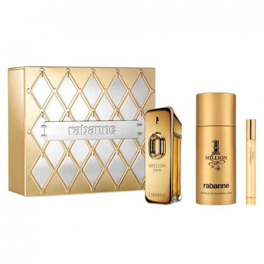 Set Paco Rabanne: Million Gold, Eau De Parfum, For Men, 100 ml + – 2