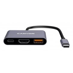 Canyon DS-4 USB Type-C 10000 Мбит/с Серый