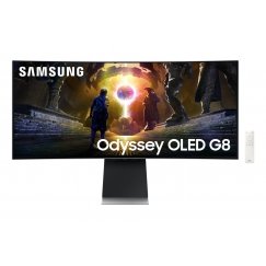 Samsung G85SD tietokoneen litteä näyttö 86,4 cm (34") 3440 x 1440 pikseliä UltraWide Quad HD OLED Ho