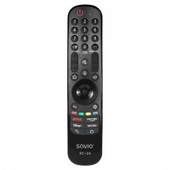 Savio RC-24 nuotolinio valdymo pultelis IR belaidis TV, Universalus Spaudžiamieji mygtukai