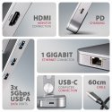 Axagon Nicht kategorisiert Проводная USB 3.2 Gen 1 (3.1 Gen 1) Type-C Серебристый