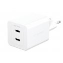 PanzerGlass empower™ by ® Turbo 45W Charger incl. 2 x USB-C | EU Plug | Silver White Išmanusis telef