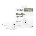 PanzerGlass empower™ by ® Turbo 45W Charger incl. 2 x USB-C | EU Plug | Silver White Išmanusis telef