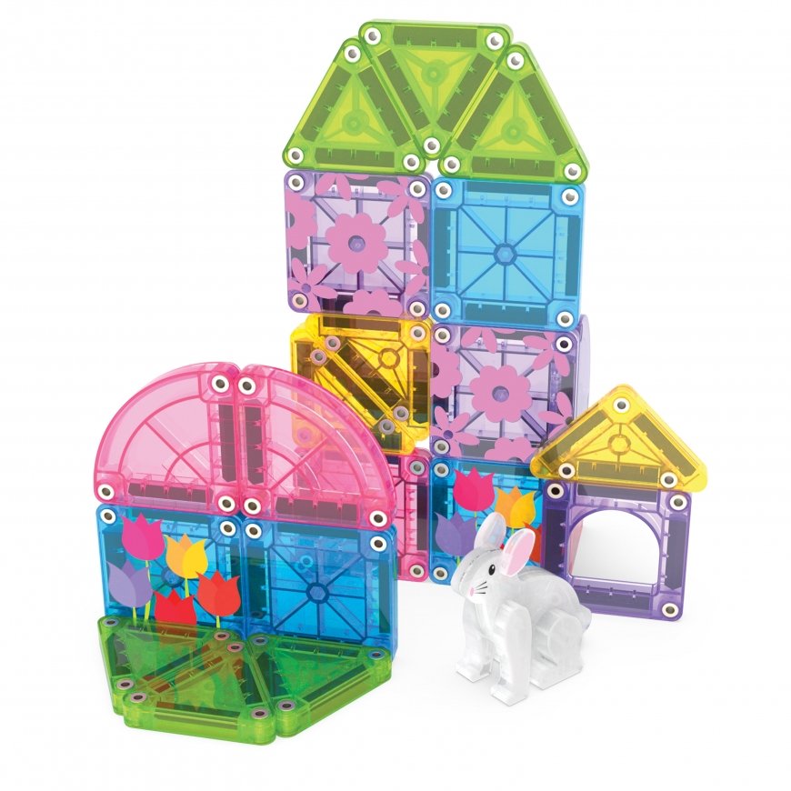 MAGNA-TILES Micromags magnet constructor travel set "Spring Garden", 24 pcs – 2