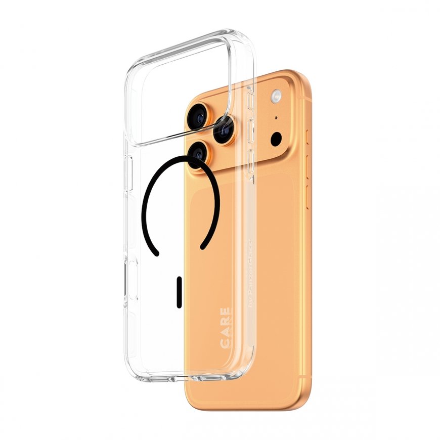 PanzerGlass CARE™ by ® Urban Explorer Case Transparent w. Black MagSafe iPhone 17 Pro Max mobiliojo
