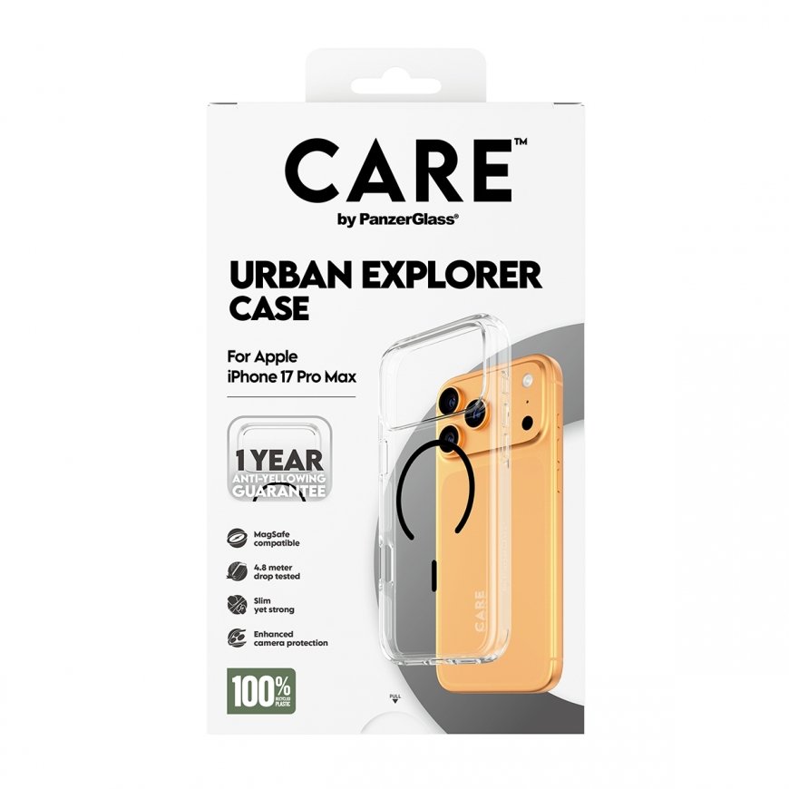 PanzerGlass CARE™ by ® Urban Explorer Case Transparent w. Black MagSafe iPhone 17 Pro Max mobile pho – 3