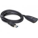 DeLOCK USB 3.0 5m USB кабель USB 3.2 Gen 1 (3.1 Gen 1) Черный