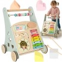 RoGer Wooden Baby Walker Push Toy 12m+ Blue RoGer Wooden Baby Walker Push Toy 12m+ Blue