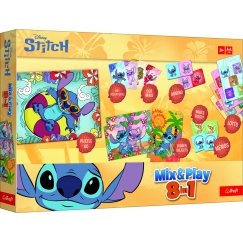 TREFL DISNEY STITCH 8in1 Mix&play набор настольных игр
