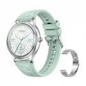 COLMI L28 Smart Watch (Sudraba zaļš + sudraba tērauda siksna) COLMI L28 Smart Watch (Sudraba zaļš + sudraba tērauda siksna)
