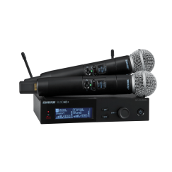 Shure SLXD24DE/SM58-G59 - kaksoisdigitaalinen langaton järjestelmä kahdella lähetintä/ käsimikrofonilla (470 - 514 MHz)