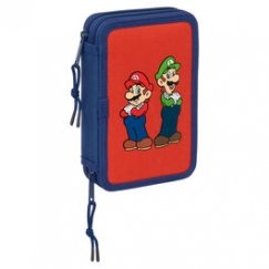 Safta Super Mario Bros Mamma Mia double pencil case 29pcs