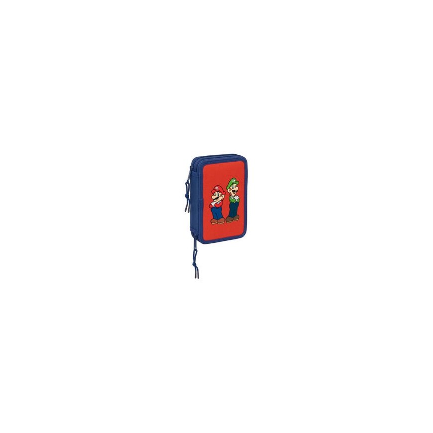 Safta Super Mario Bros Mamma Mia double pencil case 29pcs