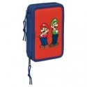 Safta Super Mario Bros Mamma Mia kahekordne pliiatsikott 29 tk Safta Super Mario Bros Mamma Mia kahekordne pliiatsikott 29 tk