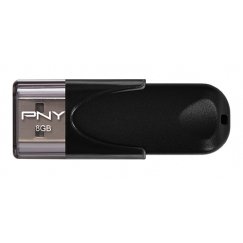 PNY Attaché 4 USB atmintukas 8 GB USB A tipo 2.0 Juoda
