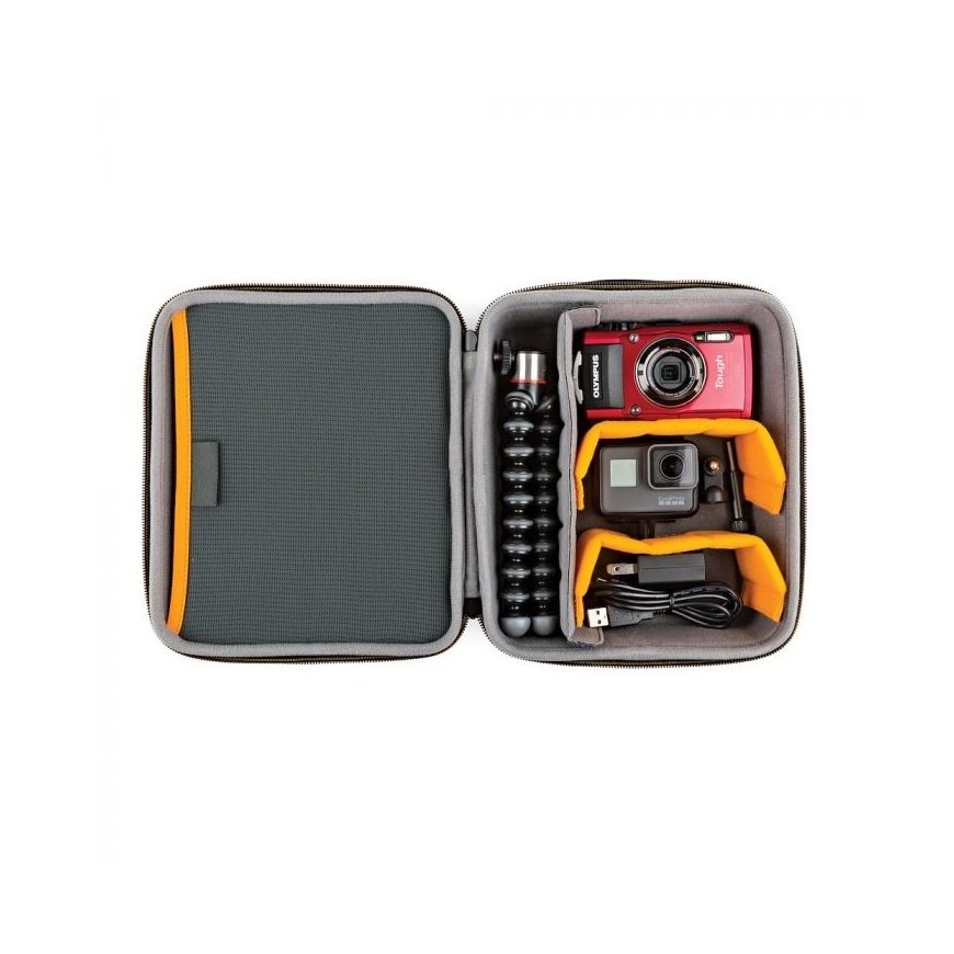 Lowepro HARDSIDE CS 80 Kompakti kotelo musta, Oranssi – 3