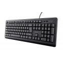 Trust TK-150 tastatūra Universāls USB QWERTY Melns Trust TK-150 tastatūra Universāls USB QWERTY Melns