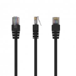 Gembird Patch Cord Cat.5e UTP 0.25m tīkla kabelis Melns 0,25 m Cat5e U/UTP (UTP)