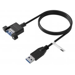 EFB Elektronik K5265SW.0,5V2 USB kabelis USB 3.2 Gen 1 (3.1 Gen 1) 0,5 m USB A Juoda