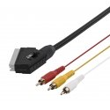 Deltaco 220001 coaxial cable 2 m 3 x RCA Black Deltaco 220001 coaxial cable 2 m 3 x RCA Black