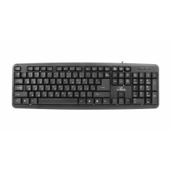 Esperanza TKR101 klaviatuur Kontor USB QWERTY Inglise, Vene Must
