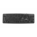 Esperanza TKR101 klaviatuur Kontor USB QWERTY Inglise, Vene Must