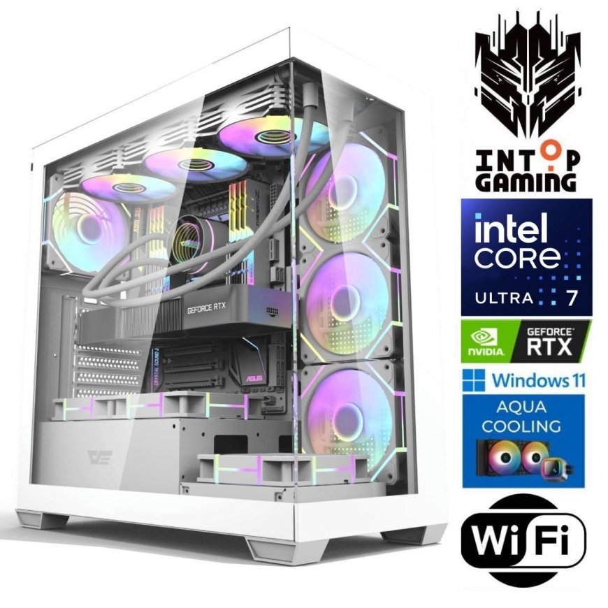 INTOP AQUA Ultra 7 265KF 64GB DDR5 1TB SSD M.2 NVME+2TB RTX5080 16GB WiFi WIN11