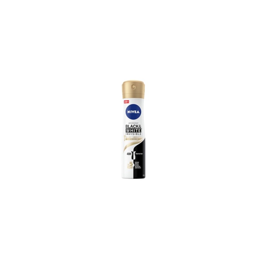 Nivea Juodas&Baltas Invisible Silky Smooth, 150 ml