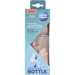 CANPOL BABIES EasyStart Anti-Colic -pullo 240ml GOLD, 35/240_pin