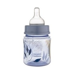 CANPOL 11/845 Standard Baby Bottle with Handles 250ml CUTE ANIMALS Pink