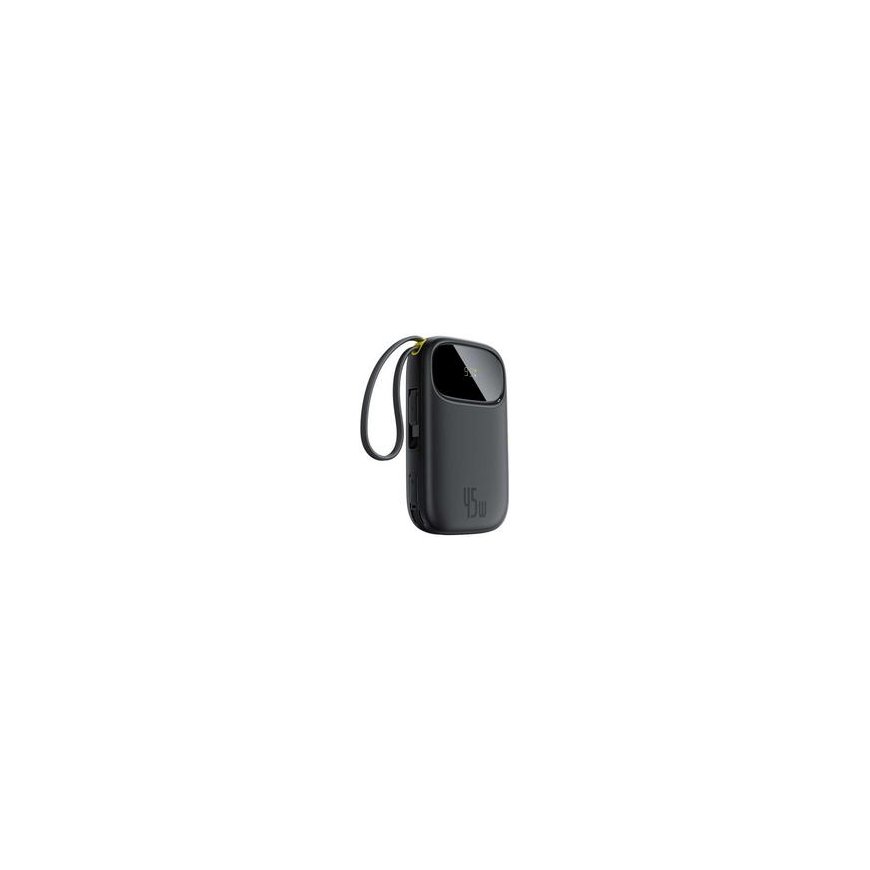 Nešiojama akumulators Awei C03 20000mAh 45W USB-A/USB-C + Lightning/USB-C kabeļi, sudraba krāsā