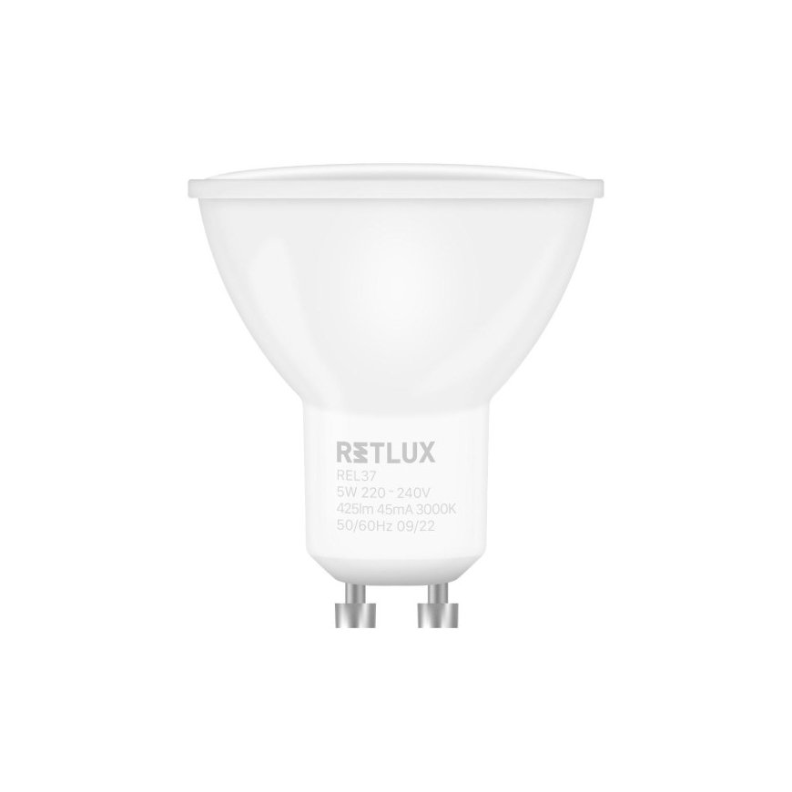 REL 37 LED GU10 4x5W RETLUX